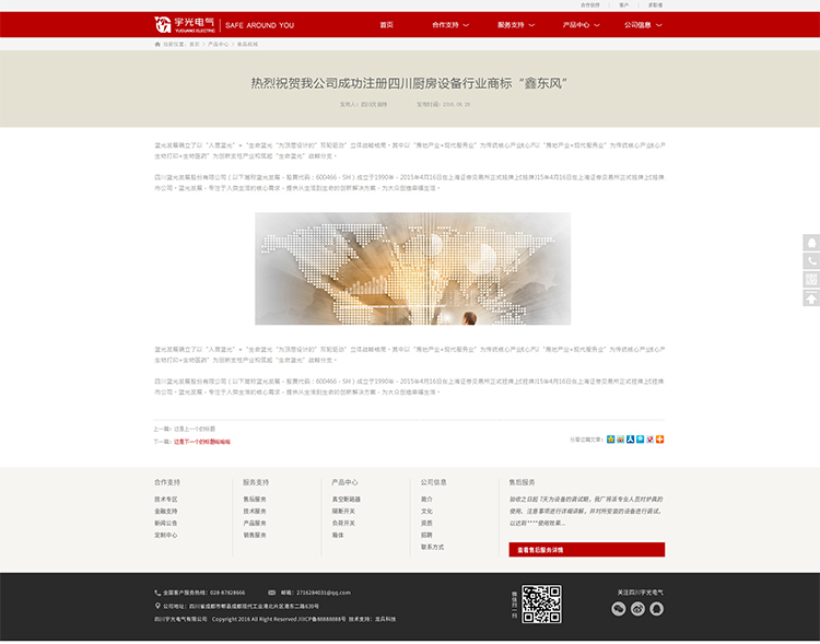 宇光電氣網(wǎng)站設(shè)計(jì)